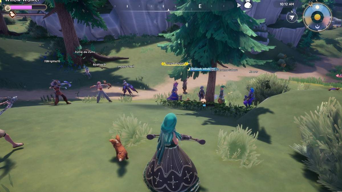 Hunting for Muujimothy with a group in palia