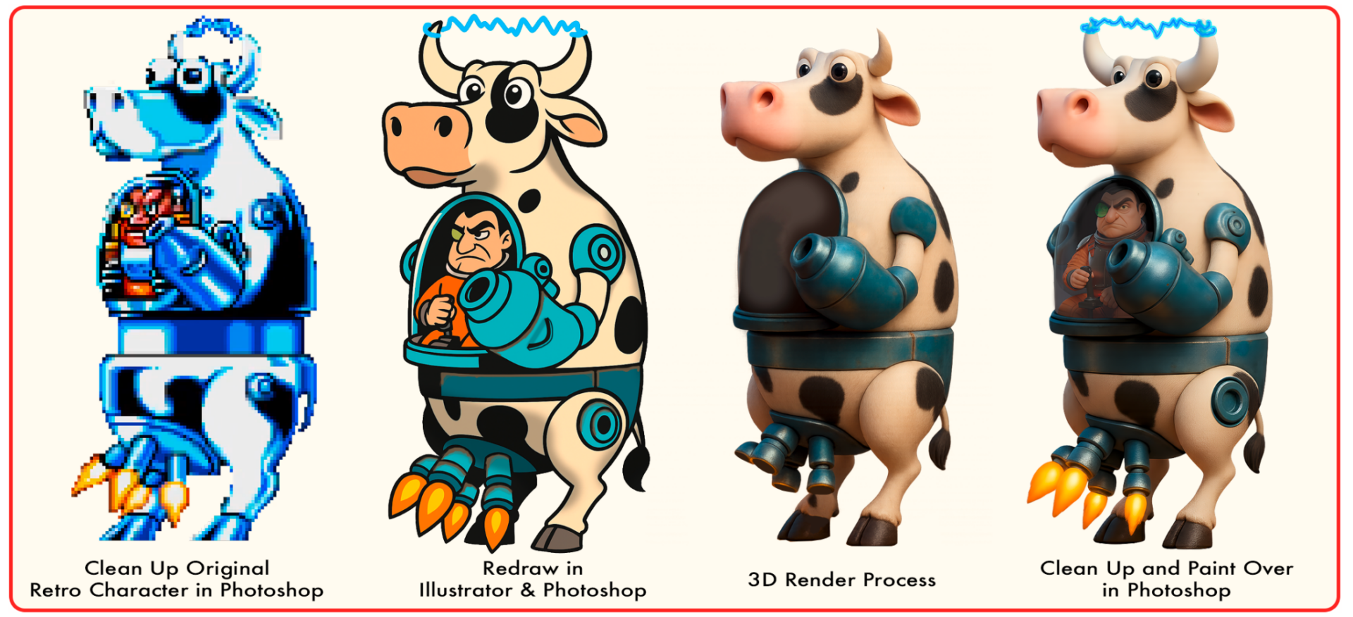 The Bovine Bomber Art Process Aug 2026 V2 Sfw 2048x934