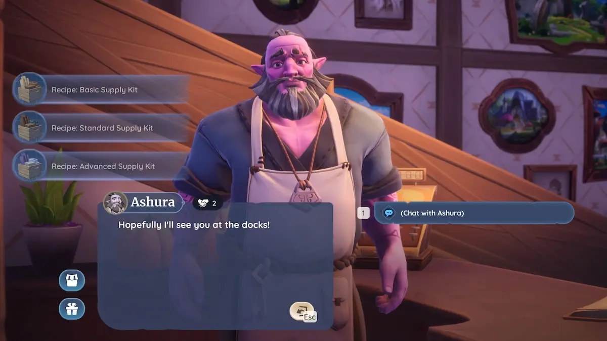 Talking to Ashura about Docks in Palia