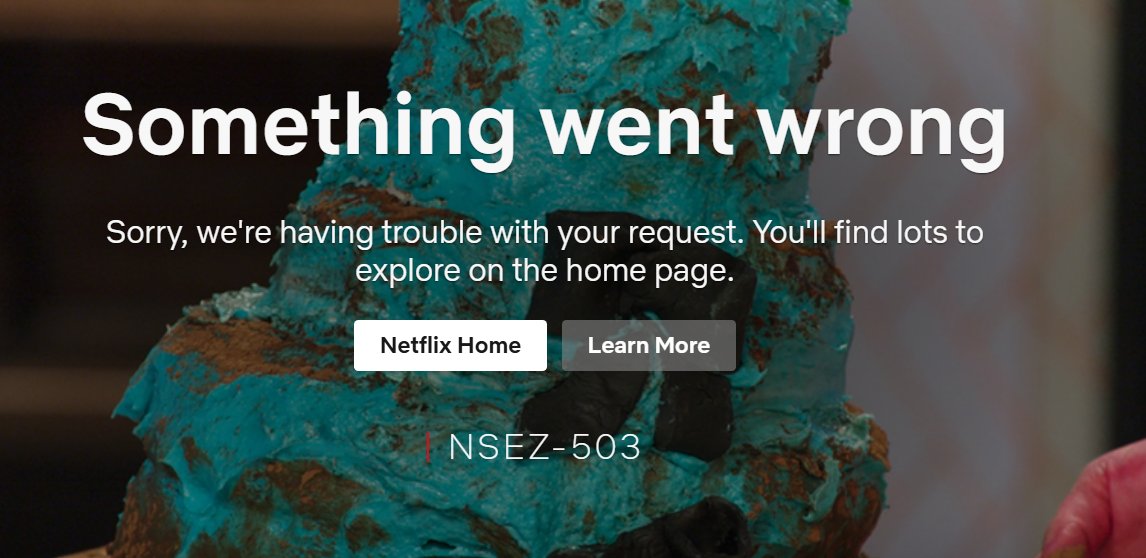 Netflix error NSEZ-503
