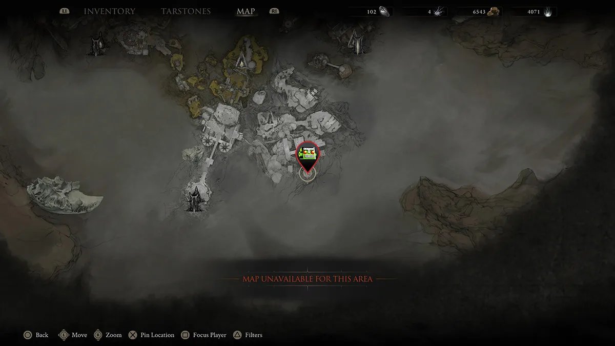 The location of the Caged Hystrix, as seen in Mortal Shell 2.