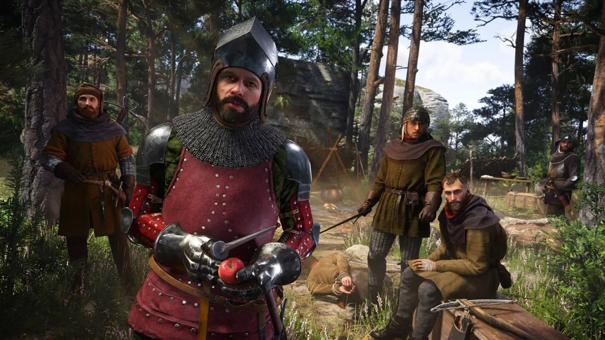Bandits in the woods face the player in KCD 2.