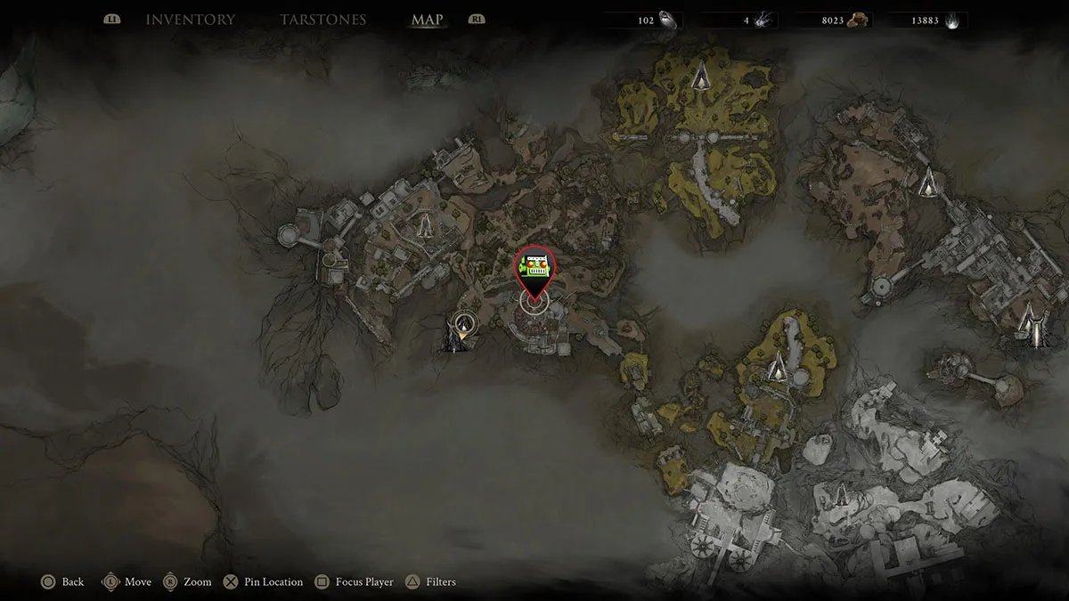 The location of the Ballistazooka in Mortal Shell 2.