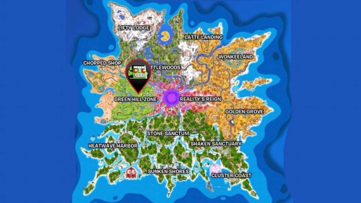 Dr. Eggman boss spawn location marked on map in fortnite