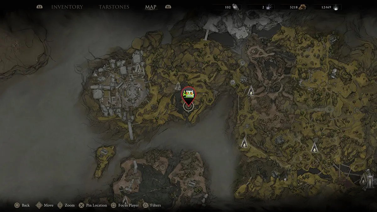 The location of the Salvaged Trebuchaxe.