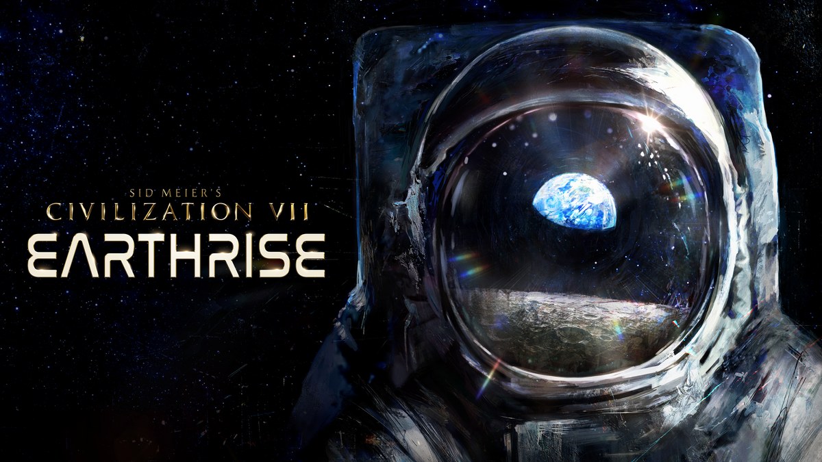 An image of an astronaut's head and shoulders, with earth reflected in their helmet faceplate.