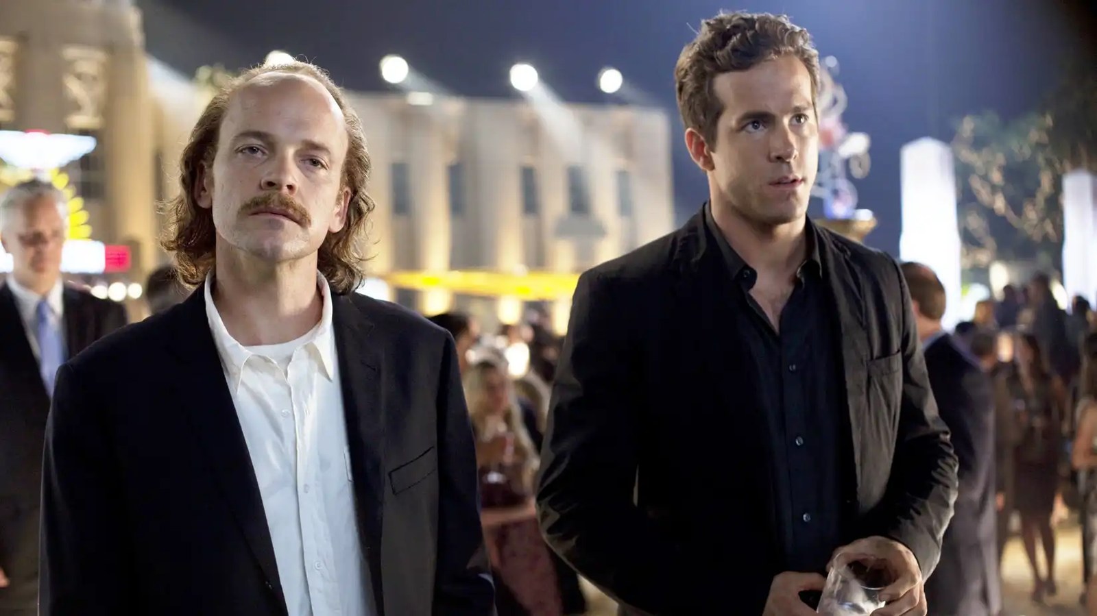 Hector Hammond (Peter Sarsgaard) and Hal Jordan (Ryan Reynolds) in Green Lantern
