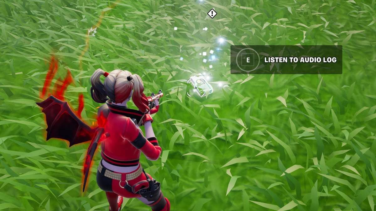 Listen to audio log in fortnite