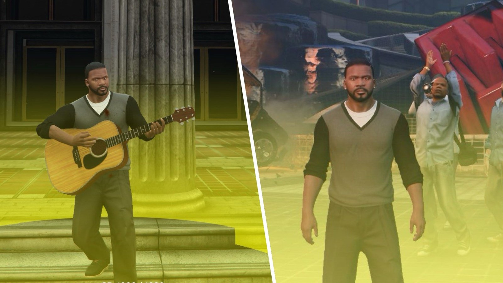 Franklin performing for fans.
