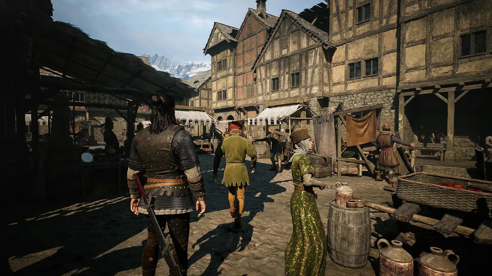 Coen walks through a city in The Blood of Dawnwalker.