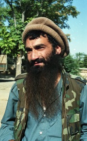 A Muj posing for the camera. - Ahmad Shah