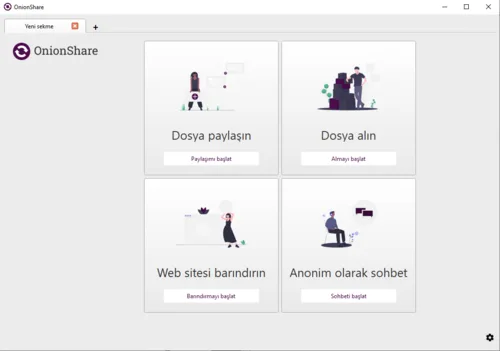 OnionShare Ekran Görüntüsü