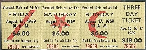 Woodstock Festivali biletleri, Gronau, Almanya